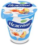 Йогурт Кампина Нежный с соком персика 1,2% 320г стакан