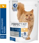 Cухой полнорационный корм PERFECT FIT™ для живущих в помещении кошек, с курицей, 650г