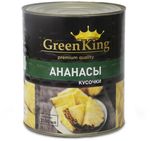 Ананасы кусочки Green King  в легком сиропе 3100 мл