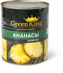 Ананасы Green King колечки в легком сиропе 850 мл
