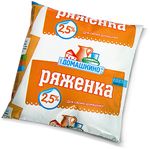 Ряженка Село Домашкино 2,5% 450г пакет