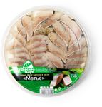 Сельдь филе кусочки Вкусное море Матье в масле 150 г