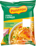 Вермишель быстрого приготовления Роллтон на домашнем курином бульоне 60г