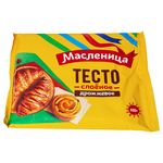 Тесто слоеное дрожжевое "Масленница" 400гр/18шт