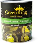 Перец ХАЛАПЕНЬО резаный острый 3000 г (6 шт) Green King (вес продукта 1560 г)