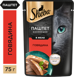 Влажный корм для кошек Sheba паштет с говядиной, 28х75г