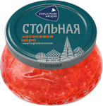 Икра лососевая Русское море Стольная имитация пастеризованная Люкс 230г ст/б 1/6