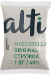 Продукт молокосодержащий ALTI Original Моцарелла терка 48% Пласт.пакет 502