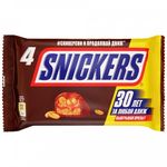 Шоколадный батончик Snickers 40г, мультипак