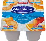 Йогуртный продукт Alpenland молочный 2,5% Ананас/Нектарин и апельсин, 95г