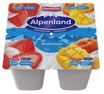 Йогуртный продукт Alpenland молочный 2,5% Клубника/Персик и манго, 95г