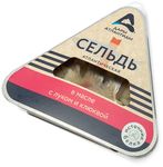 Сельдь Дары Атлантиды атлант.в масле с луком клюквой в/у 120 г