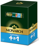 Напиток коф. МОНАРХ КАРАМЕЛЬ 4в1 натур.раств.сублимир 24шт*10бл*13,5г