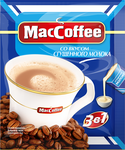 Напиток MacCoffee кофейный растворимый (3 в 1) со вкусом сгущенного молока м/уп 20г*50*10 лента