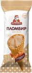 Мороженое Пестравка рожок пломбир крем-брюле 110г