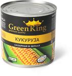 Кукуруза Green King сахарная в зернах стерилиз. ж/б 425 мл (нетто 400г) (сухой вес 240 г)