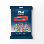 Мини-карамель Эко-Невидаль леденцовая микс (с шалфеем и витамином С, со вкусом эвкалипта и ментола), 60г