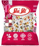 Мини-карамель Sla Sti с фруктовой начинкой Микс, фас. 0,2 кг * 8 шт (со вкусом ананаса и апельсина, со вкусом арбуза и дыни, со вкусом банана и клубн