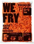 Картофель фри WEFRY PREMIUM BAT9 сладкий из батата 9х9 мм пакет 2,5 кг