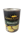 Ананасы Green King колечки в легком сиропе ж/б 580 мл (сухой вес 300 г), Вьетнам