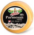 Сыр Alpina Пармезан классический 40% круг (2 месяца выдержки) пленка вес 7 кг