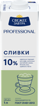 Сливки Свежее Завтра Professional 10% 1л