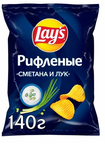 ТОП 100 Чипсы Lays картоф. сметана и лук 140г