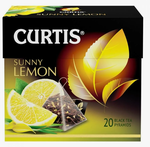ТОП 100 Чай CURTIS Sunny Lemon черный ароматизированный (20пир*1,7г) *12