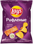 ТОП 100 Чипсы Lays картоф. рифл. лосось в слив соусе 140 г