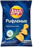 ТОП 100 Чипсы Lays картоф. рифл. сметана лук 14*225г