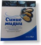 Мидии голубые 1/2 ракушки, КИТАЙ, 1кг