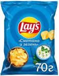ТОП 100 Чипсы Lays вкус сметана, зелень 25*70 г