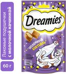 Лакомство Dreamies™ Молочный коктейль, для взрослых кошек, с добавлением молока, 60г