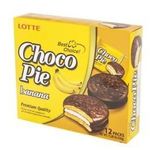ТОП 100 Печенье CHOCO PIE LOTTE с аром банана просл.гл.8*336г