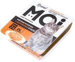 Корм MOI для кошек мясные кусочки с цыпленком в желе, профилактика заболевания почек ламистер 100 гр