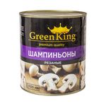 Шампиньоны с вешенками Green King резаные ж/б 3100мл (1930г)