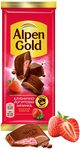 ТОП 100 Шоколад Alpen Gold молочный Клубнично-йогуртовая начинка 80г