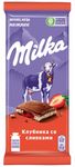 Шоколад Milka молочный Клубника со сливками 80г