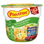 ТОП 100 Пюре картофельное Роллтон с куриным вкусом 40г ТОП 100 Пюре картофельное Роллтон с куриным вкусом 40г