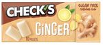 Жевательная резинка CHECKS без сахара со вкусом имбиря и лимона 4*24*13 гр. (10 подушечек)