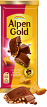 Шоколад молочный Alpen Gold Альпен Гольд с солёным арахисом и крекером, 80г