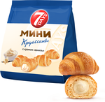 Мини круассаны 7DAYS c кремом со вкусом ваниль, 265 г