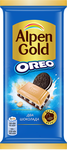 Шоколад Alpen Gold Oreo молочный Два Шоколада с белым и молочным шоколадом 85 г