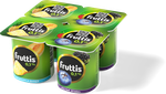 Йогуртный продукт Fruttis 0,1% Ананас-дыня/Лесные ягоды, 110г