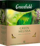 Чай Greenfield Green Melissa зеленый, в пакетиках, 1,5г*100п
