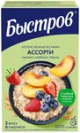 Каша Быстров ассорти клубника, персик, черника 240г