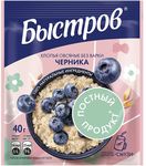 Хлопья Быстров Черника пост 40г